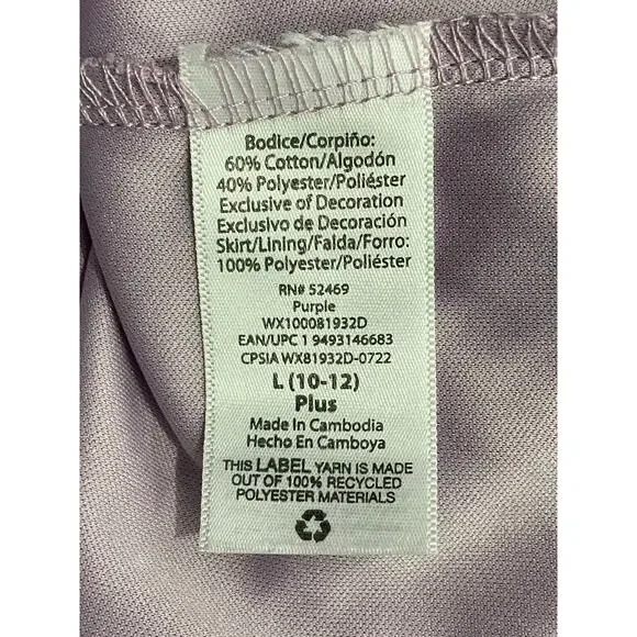 Wonder Nation Girl's Dress Sequin Unicorn Size Large (10-12) PLUS Color Purple - Picture 3 of 4